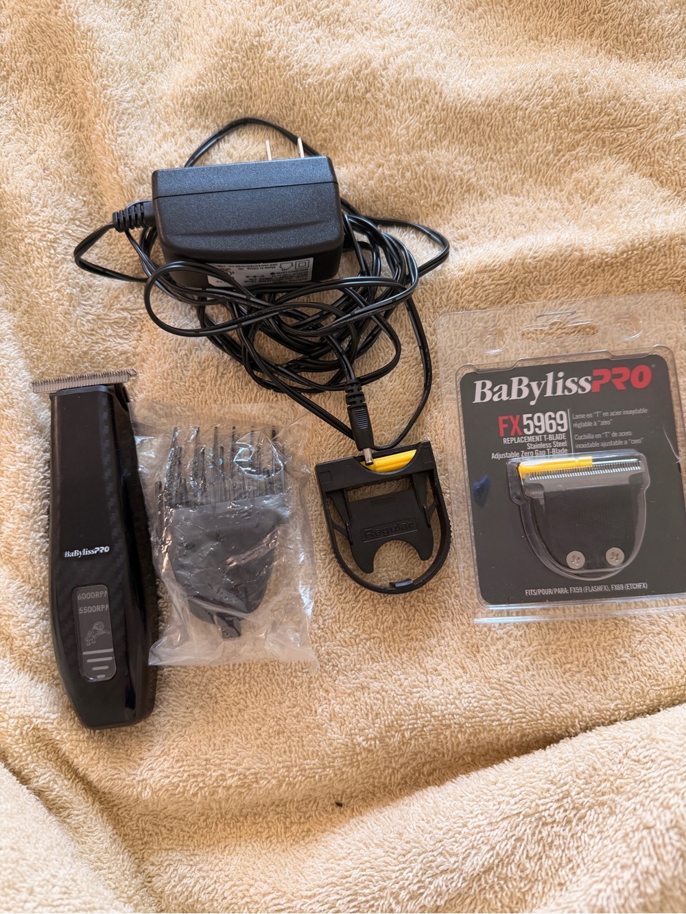 BaBylissPro FlashFX Cordless trimmer FX59Z plus replacement blade FX5969